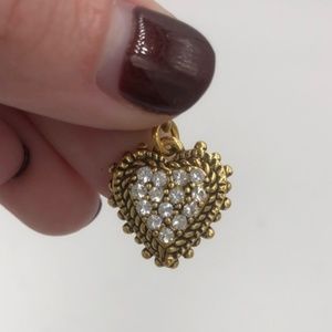 Vintage Heart Pendant Charm